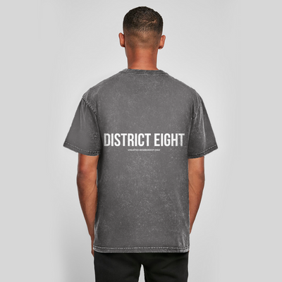 Signature Oversize Washed T-Shirt "District Eight"