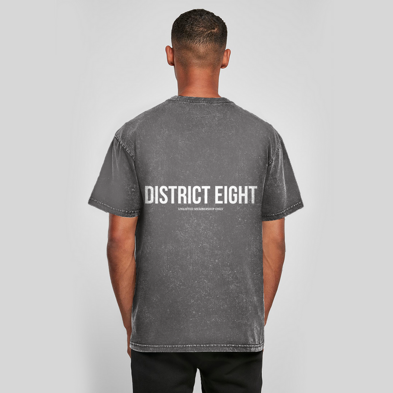Signature Oversize Washed T-Shirt "District Eight"