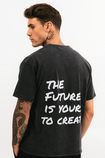 Oversize Washed T-Shirt "Future"